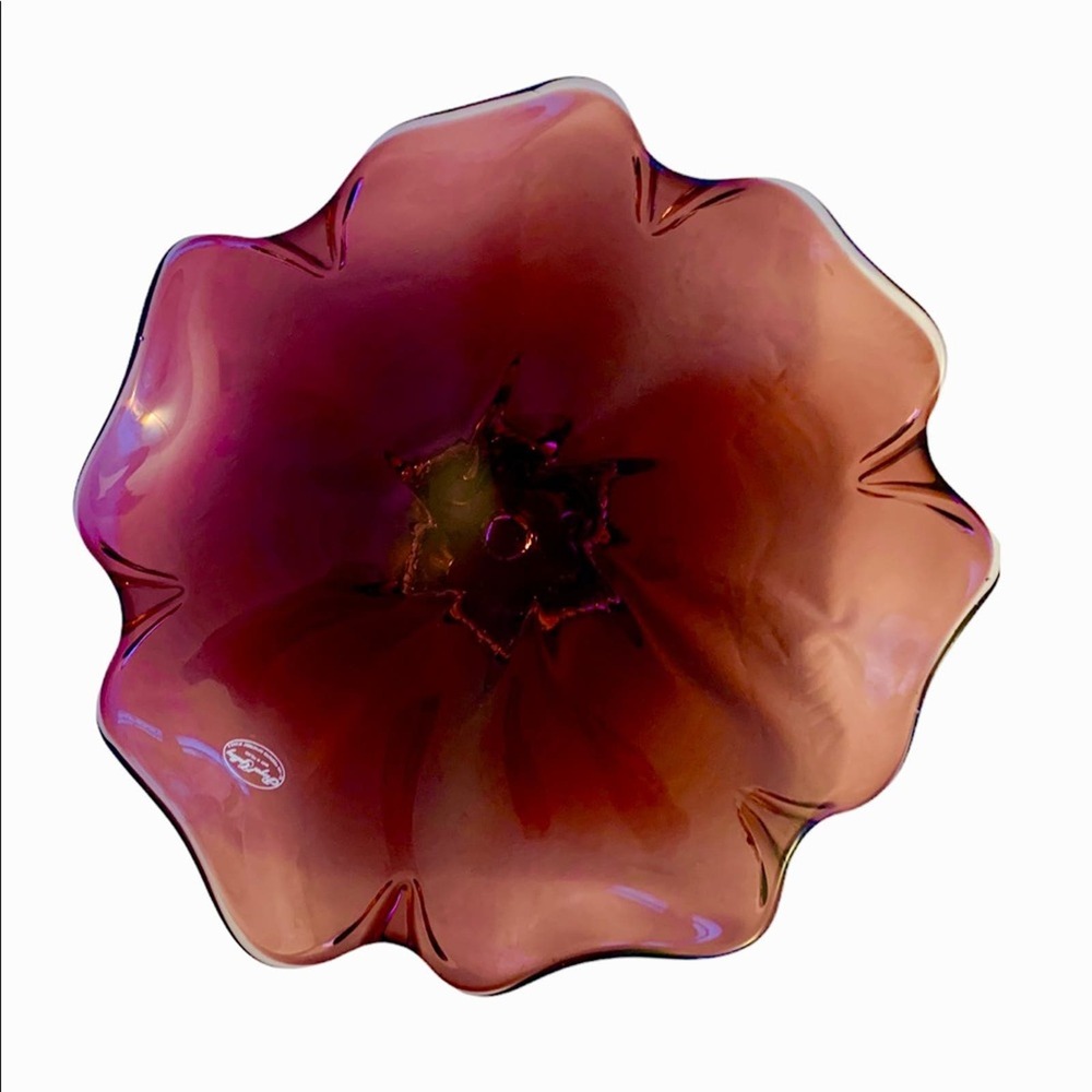 Royal Gallery art glass bowl vintage 1990s